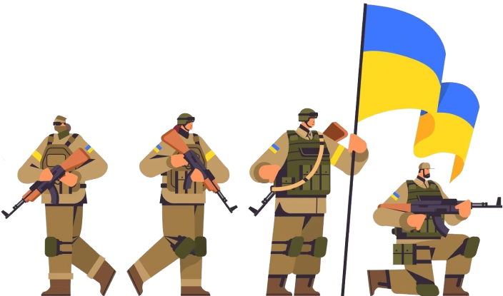 Ukrainian soldiers