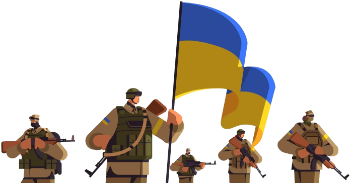 Ukrainian volunteers